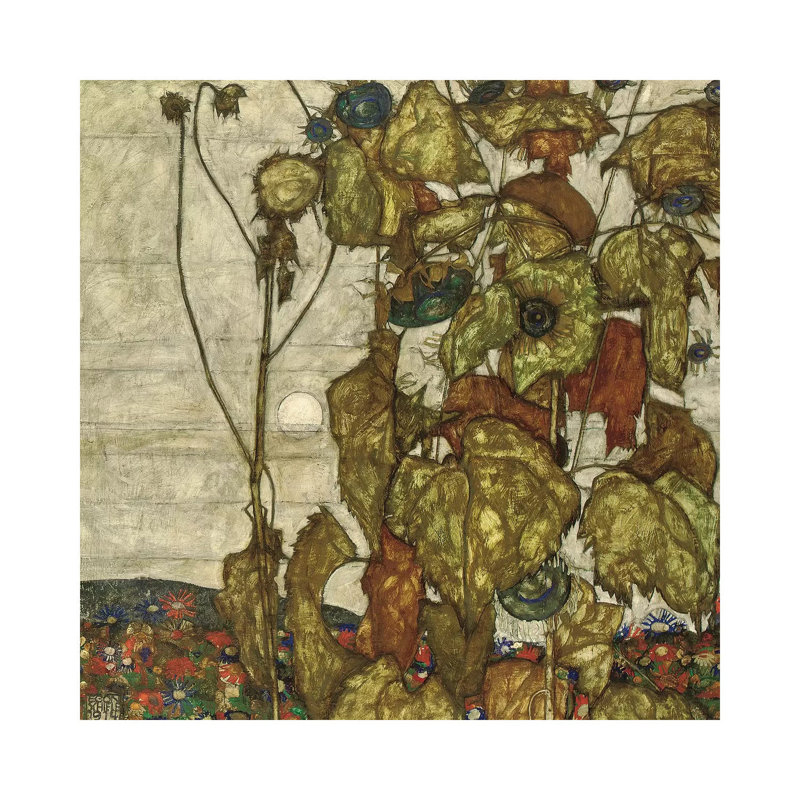 Autumn Sun by Egon Schiele - Wrapped Canvas Print, 30.48 cm H x 30.48 cm W