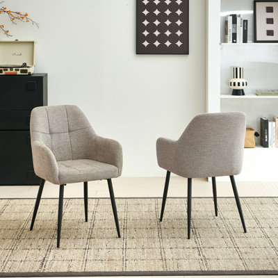 Chenille Fabric Dining Chair