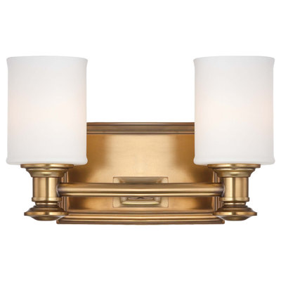 Everlee 2 Light Frosted Dimmable Vanity Light