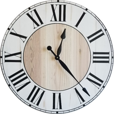 Très grande horloge murale Kwiete Farmhouse