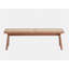 Banc en rotin et finition naturelle Velentina