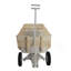 Transport extérieur, tous les terrains, balustrades en bois, pneus solides, transport de jardin, capacité de charge: 176 lb