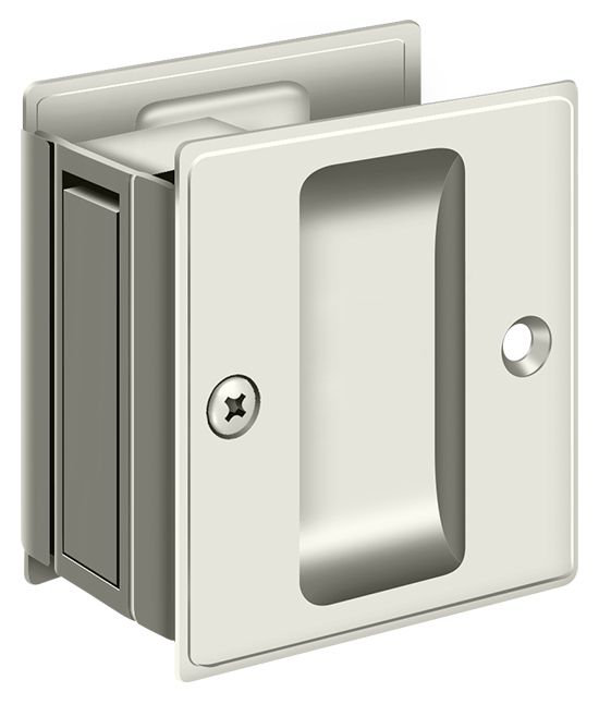 Pocket Door Hardware, Polished Nickel