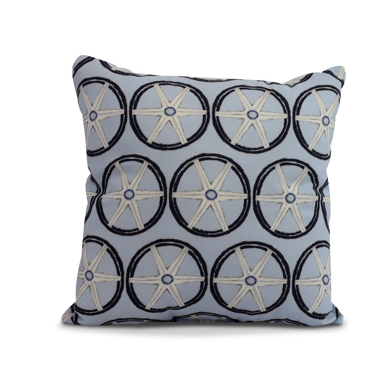 Housse et insert de coussin carré Nantucket, Bleu, 26 po x 26 po