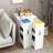 3 Tier Wooden Slide Out Drawer Storage Bookcase File Cabinet, Pull Out Mobile Dustproof Cabinet With Wheels For Office Bedroom Living Room