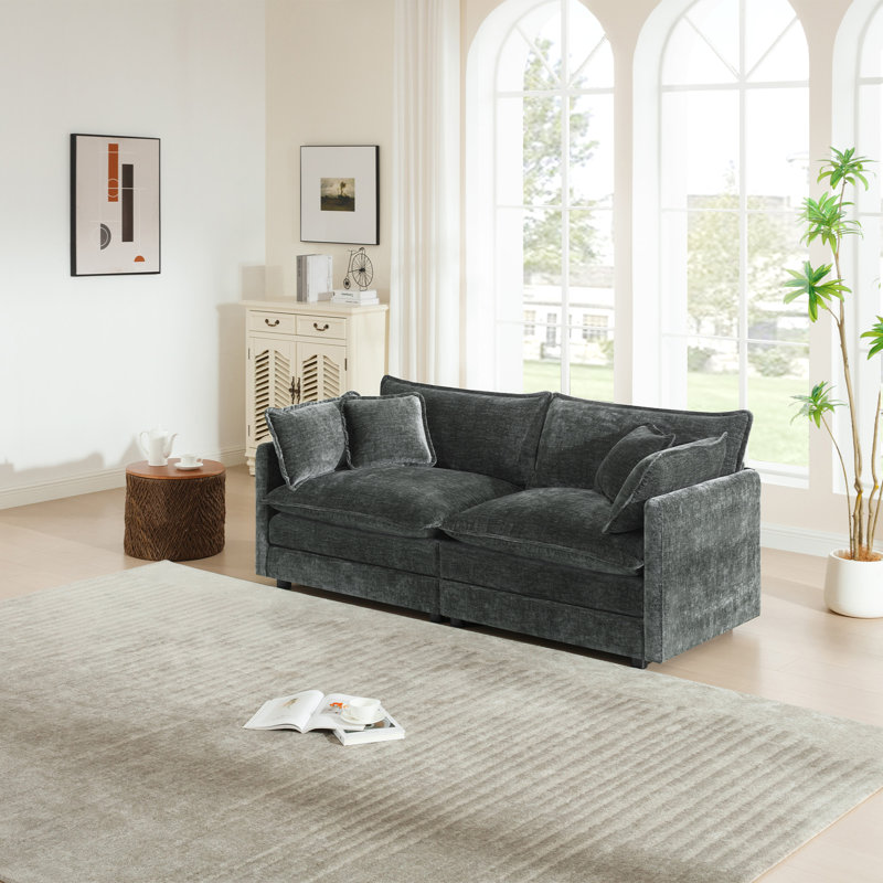 Causeuse Haninerm, Gris, 2