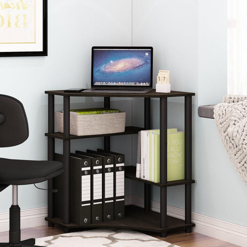 Bureau d'angle Ballou, Espresso / Noir
