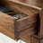 Retro-style simple brown console table-1231589866