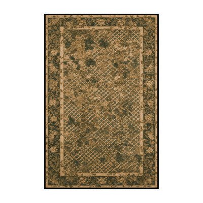 Tapis brun lavable à la machine