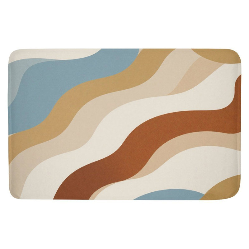 Tapis pour salle de bain Wavy Line