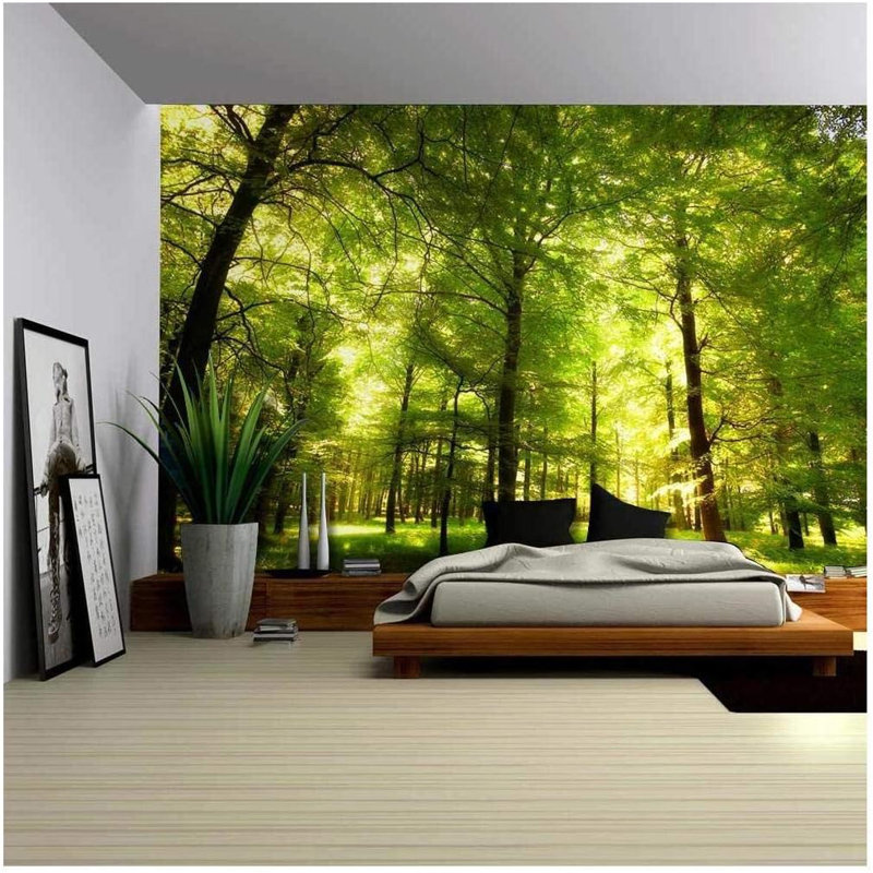 Crowded Deep Forest, 96" W x 66" H