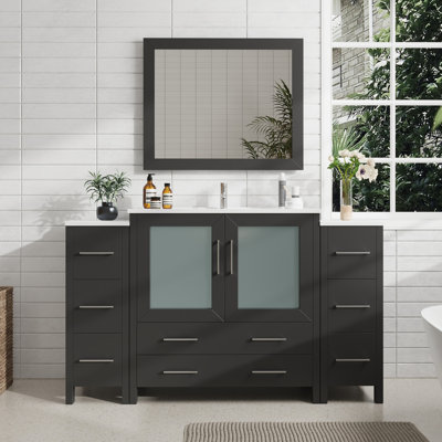 Arroyos 60" Single Bathroom Vanity Set with Mirror