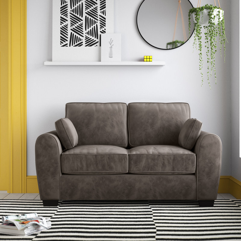Bulma 2 Seater Sofa Bed, Pewter Polyester Blend