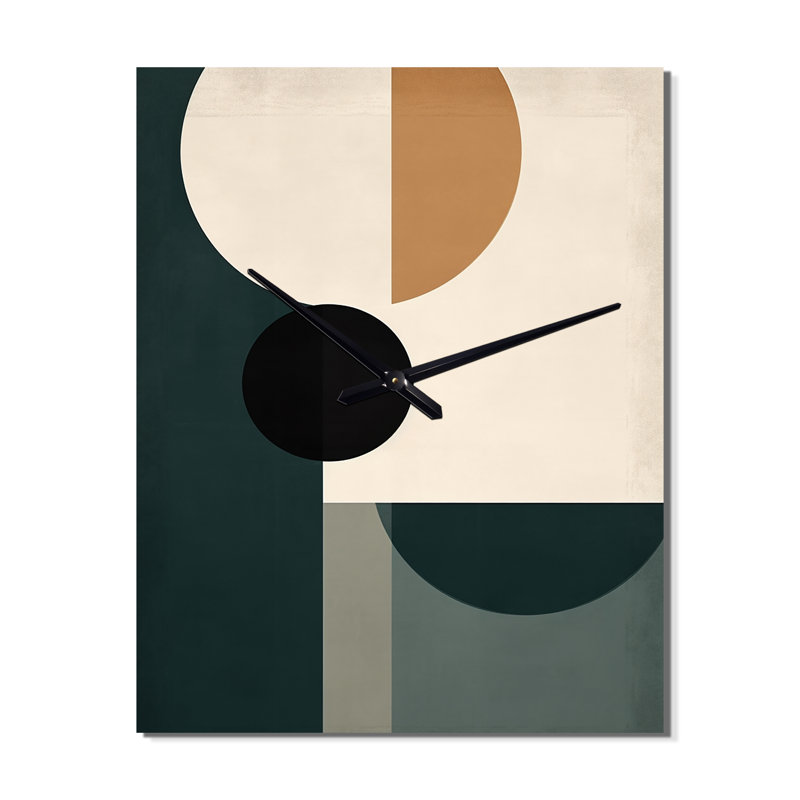Horloge murale Mid Mid Century, H 28 po x l 12 po x P 1 po