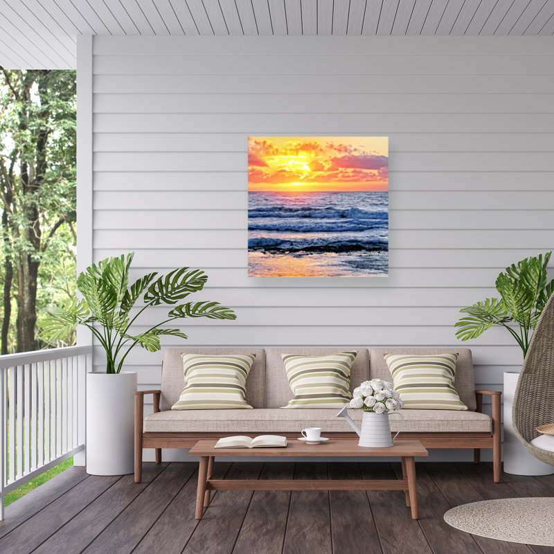 Rouleau du soleil bolologien dans mon carré sur toile, H 35 po x l 35 po