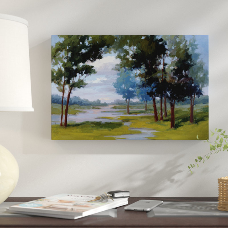 «Wandering Water», reproduction sur toile tendue, H 26 po x l 40 po x P 1,5 po, Toile tendue, Pas de tapis