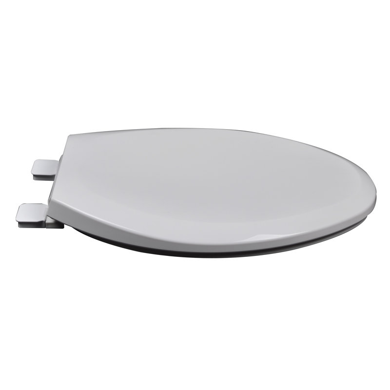 Elongated Toilet Seat and Lid, White