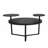 Modern Coffee Table With Two Display Shelve