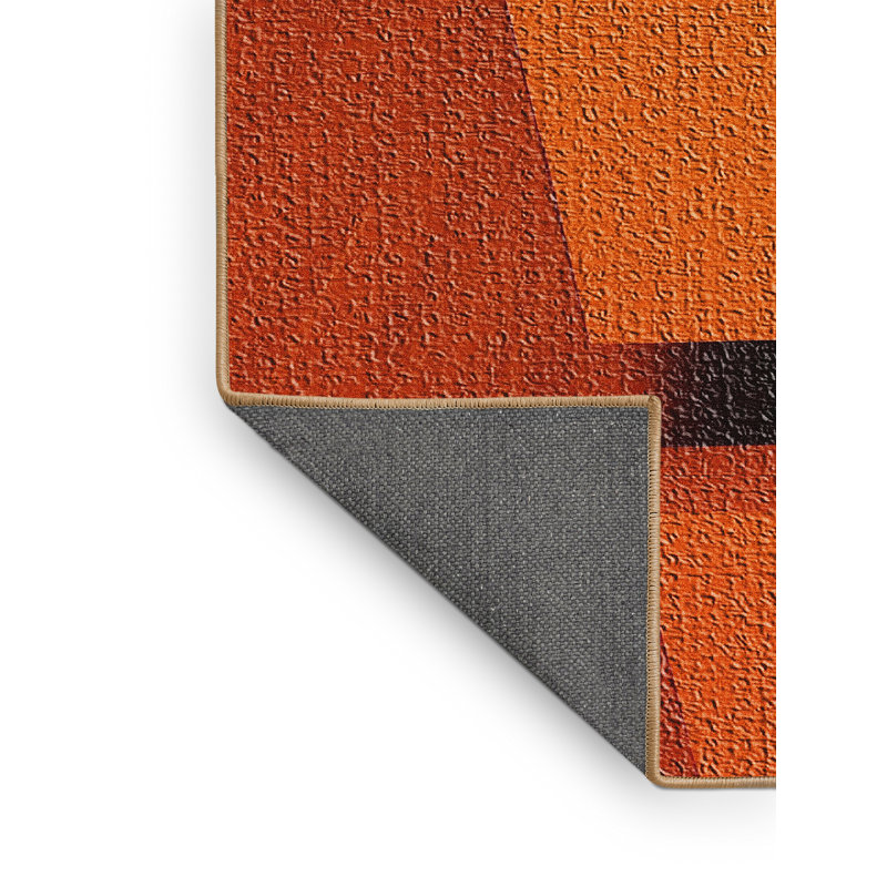 Tapis orange Donnay, Rectangle 2 pi x 5 pi