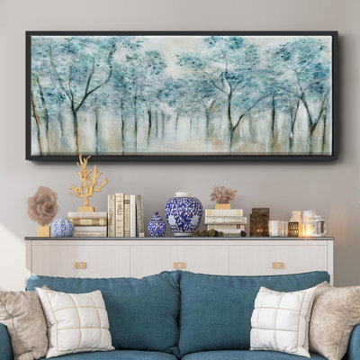 Spring Blue- Framed Canvas