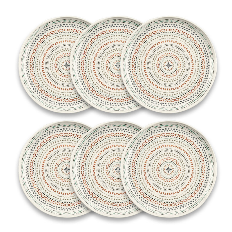 Assiette plate Rora Desert Mandala Planta - beige - 10,5 po