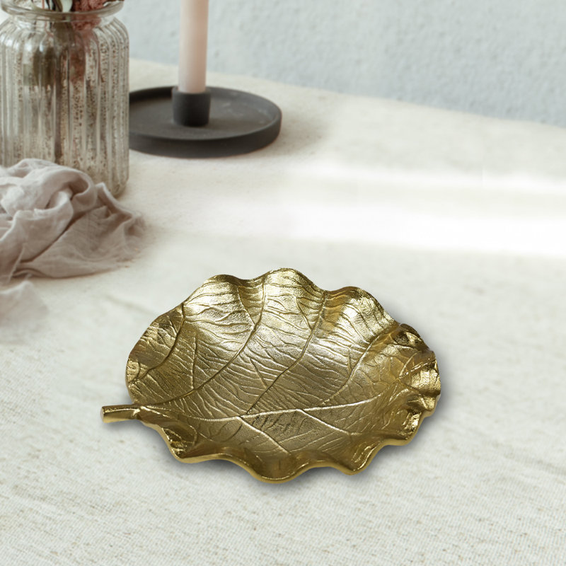 Red Barrel Studio® Aluminum Tray, Gold