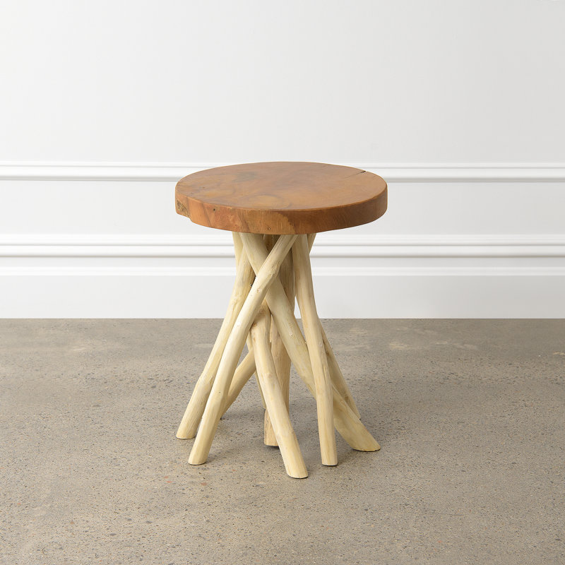 Tabouret d'appoint en bois massif
