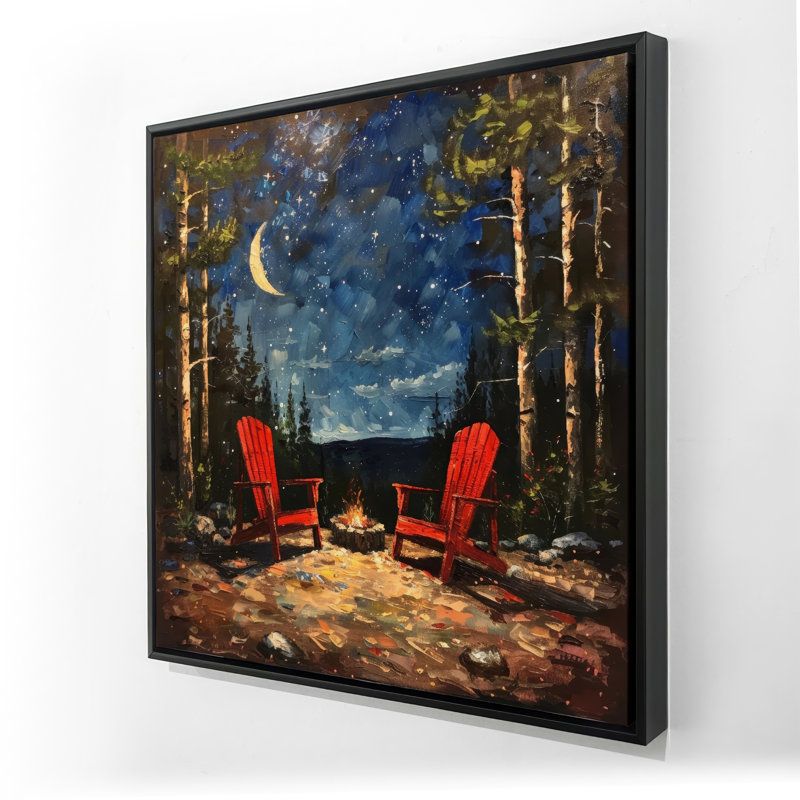 Repose - Orange Framed Canvas Art for Home Decor