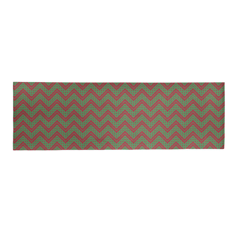 Chenille Chevron Indoor Rug, Runner 2' x 8'