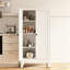 Armoire de cuisine en métal blanc Mikenlee-1486349822