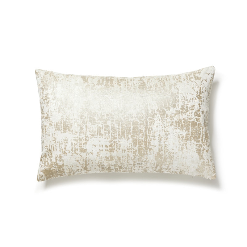 Calabria Pillow Cover & Insert, Champagne, 14" H x 22" W, Rectangular