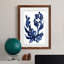 Indigo brossé Blooms I encadré mat - prêt à accrocher-115783420-115783413
