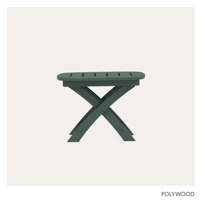 POLYWOOD Nautical 21" x 18" Side Table