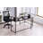 L-Shape Corner Writing Desk with with Monitor Stand-571814838