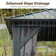 Galvanized Steel Patio Gazebo with Overhang Slope-design Double Roof