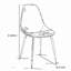 dining chair,set of 4,metal leg,plastic seat