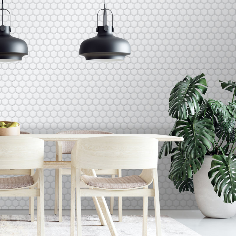 Classic Hexa Premium Glossy 3D Sticker Tile