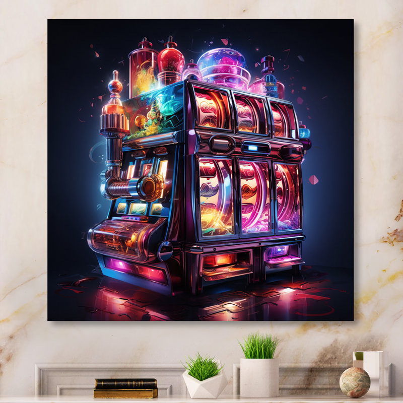 Art mural sur toile, "Casino Royale II", H 36 po x l 36 po x P 1,5 po, Toile tendue