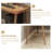 Brown L-Shaped Solid Wood Desks-108124609