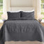 Classic Solid Floral Oversized King Quilt Set Bedding Set California King Bedspread with Shams(White 128"x120")-119238083-119238087