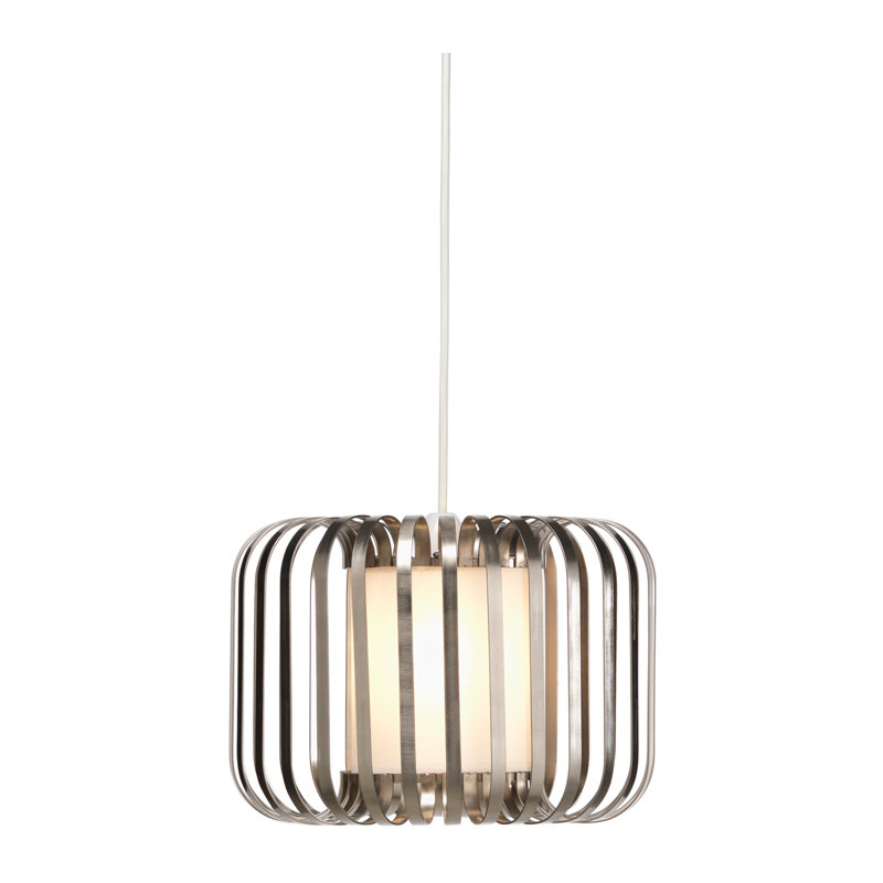 Lech 21 cm H Drum Pendant Shade ( Screw On ), Satin Nickel
