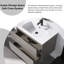 24 po X P 18 po P x 21 po Meuble-lavabo simple en H avec lavabo en céramique-1018139821