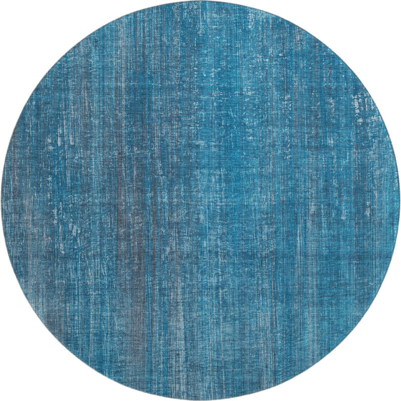 Cerrito Area Rug with Non-Slip Backing, Round 8'