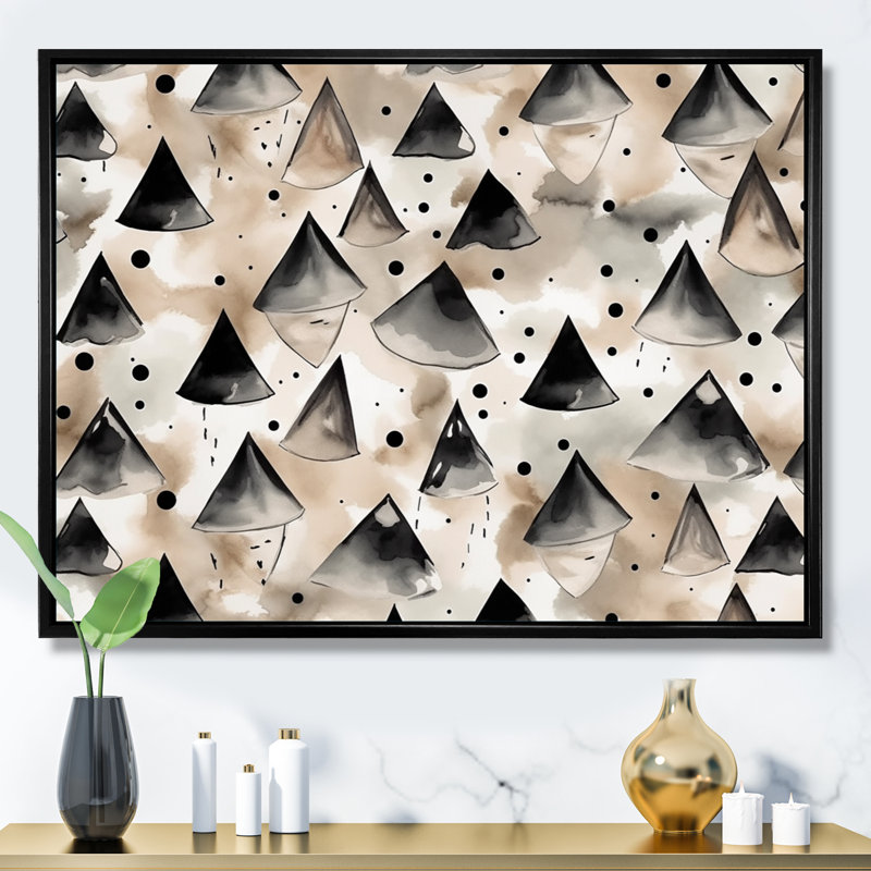 Sharwari Exploration Golden Symmetry Abstract I, reproduction d'art sur toile, H 30 po x l 40 po x P 1,5 po