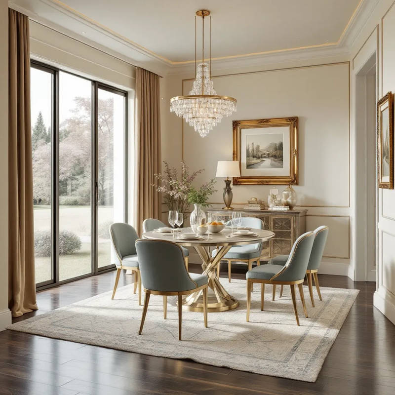 Raykwan 5 - Piece Three Leg Dining Set