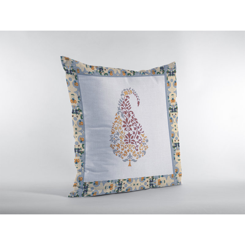Coussin à fermeture à glissière Fall Leaf, 26 po x 26 po, Orange; rouge; blanc