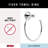 Cassidy Wall Mount Round Open Towel Ring Bath Hardware Accessory-9741960