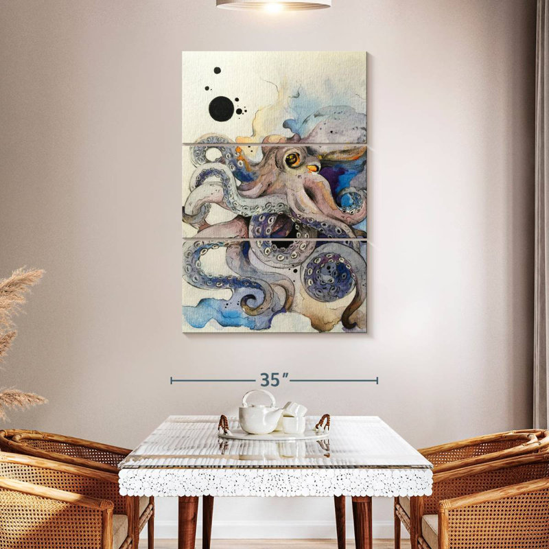 Brampt Dreamy Octopus, 50" H x 32" W