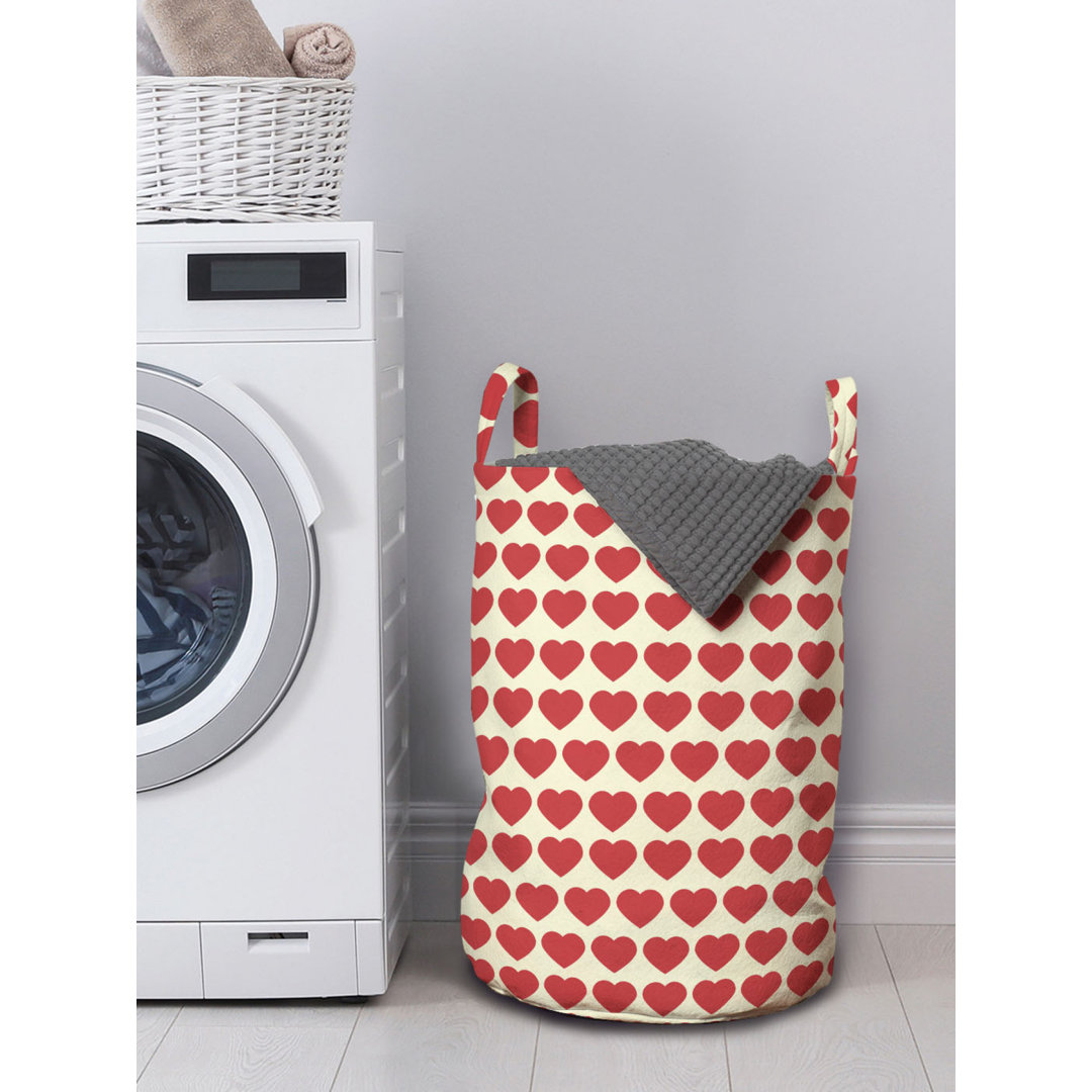 Wäschesack Vibrant Red Heart Shapes Tile