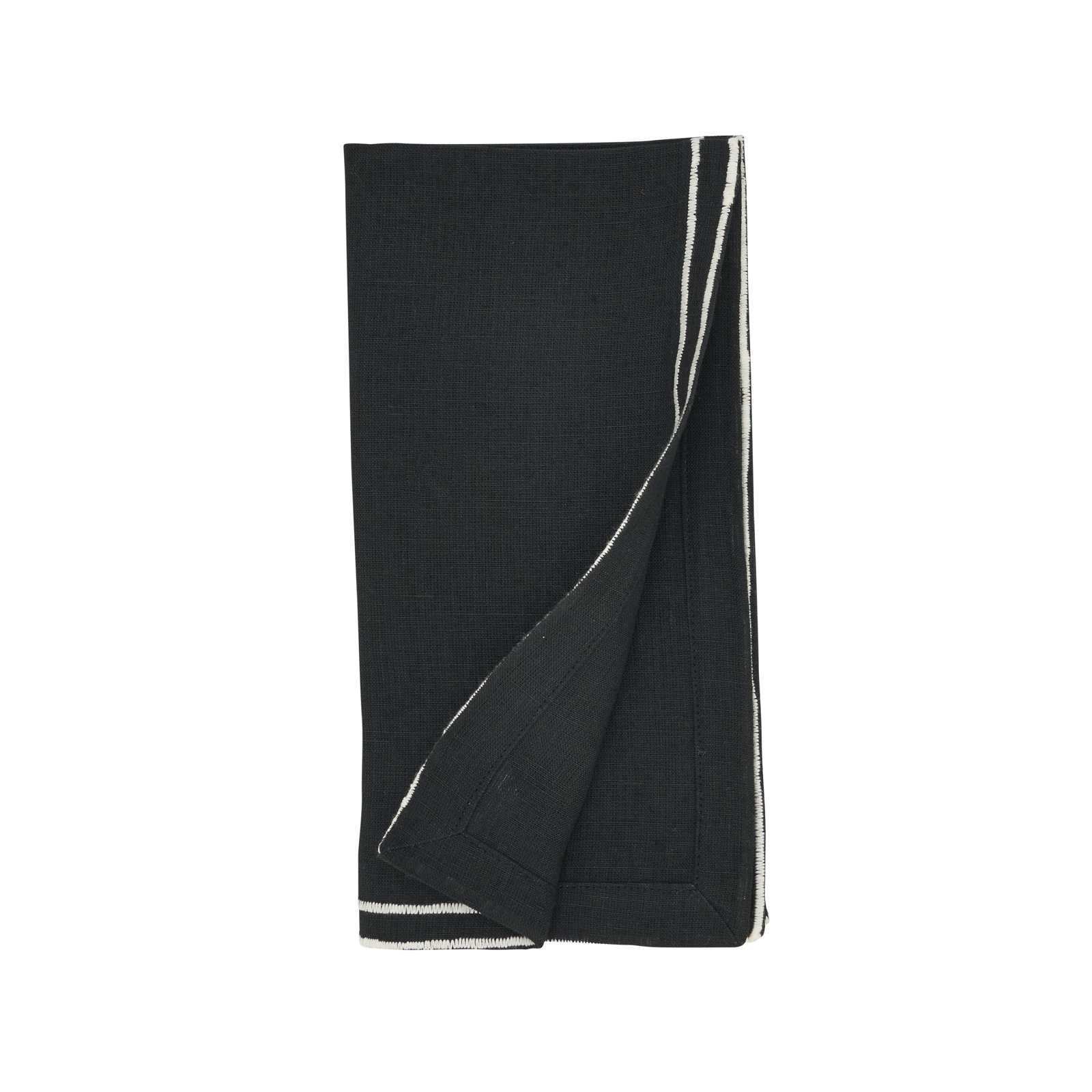 Double Line Embroidered Napkin (Set of 4)